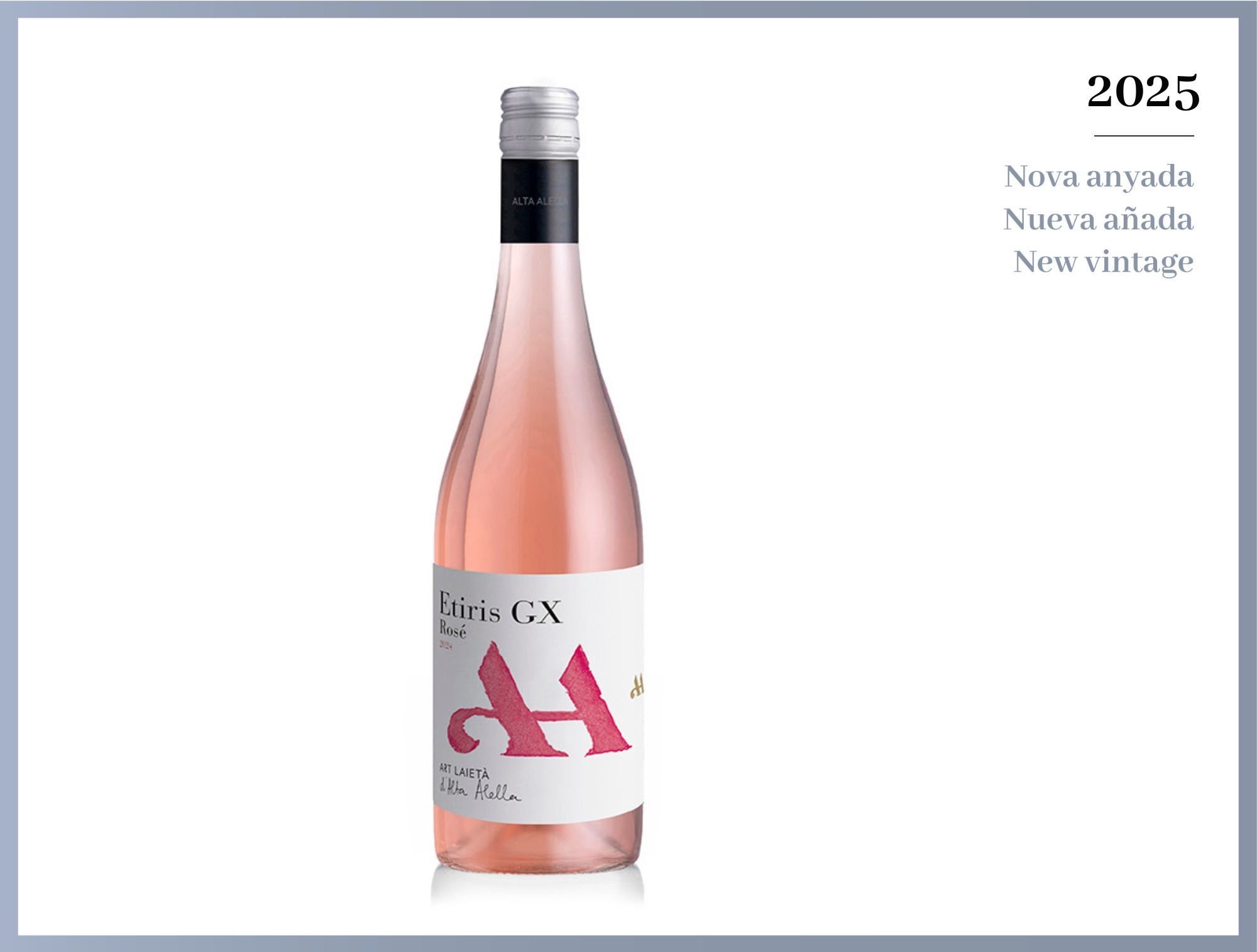 Etiris GX Rosé 2025 organic rosé wine DO Alella, vino rosado ecológico DO Alella, vi rosat ecològic DO Alella