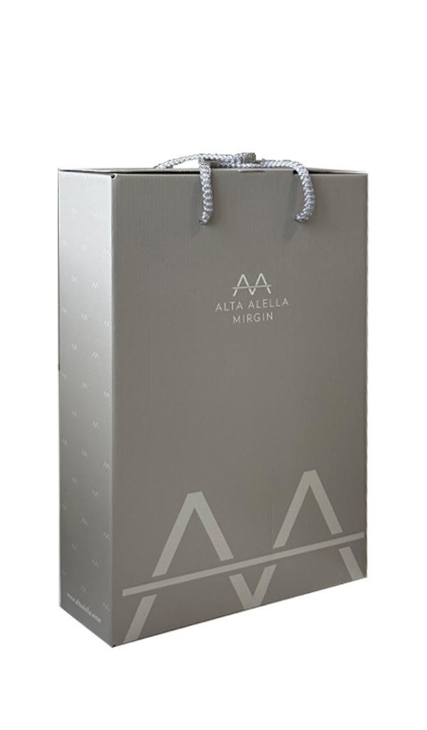 Estoig per ampolles de vi o cava Art Laietà d'Alta Alella. Estuche botellas vino o cava.