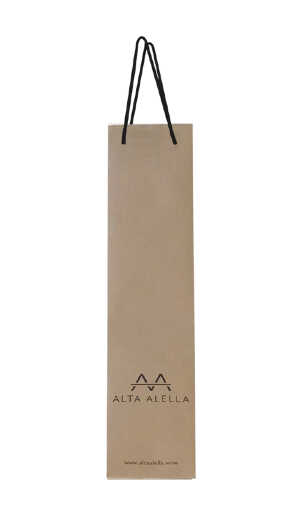 Kraft bag for wine or cava bottle